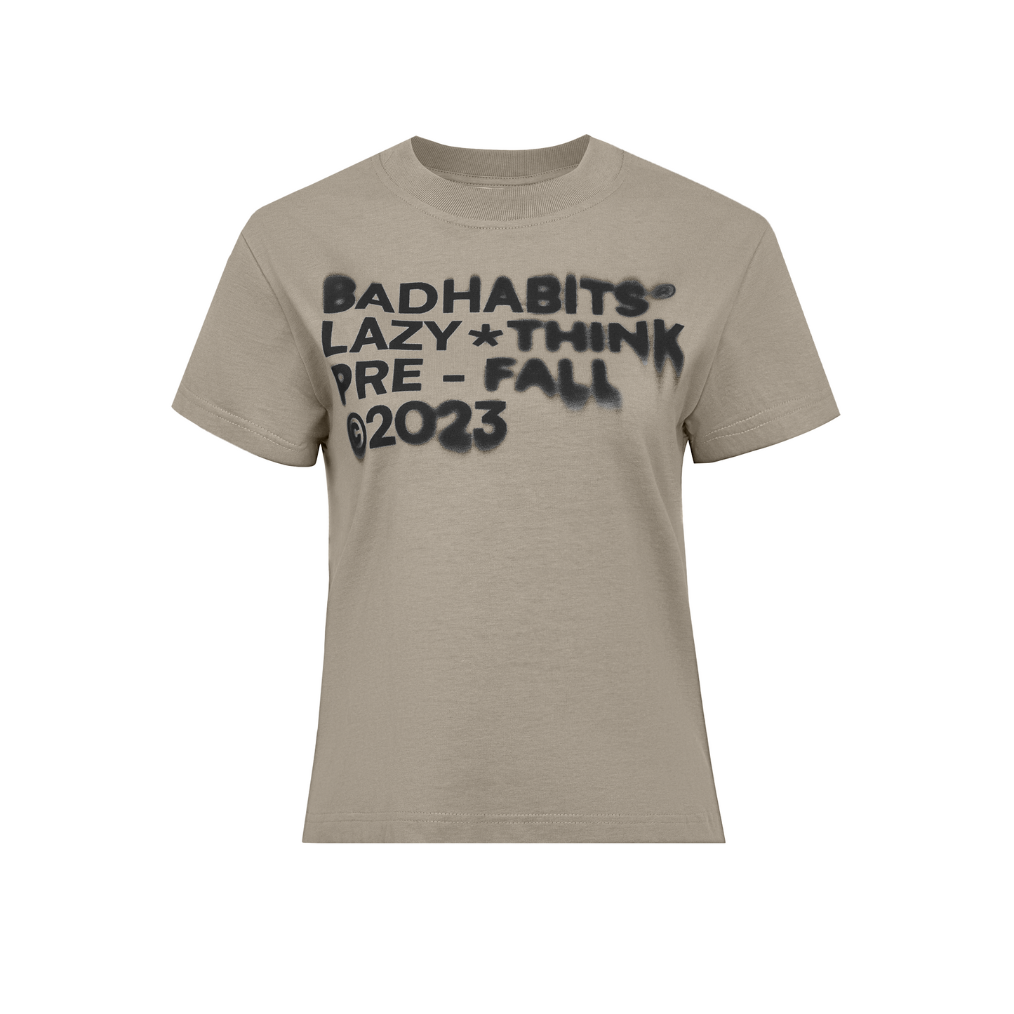 COFFEE COLOUR BAD &amp; LAZY BABY TEE