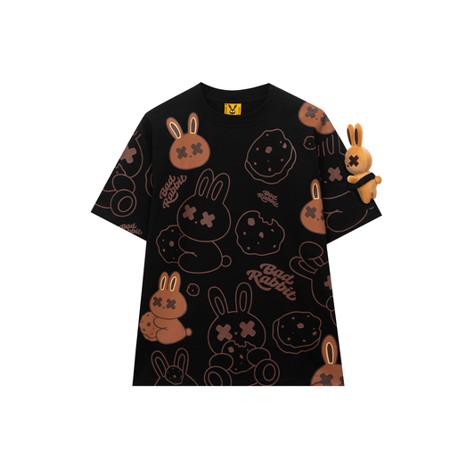 BLACK COOKIE RABBIT TEE