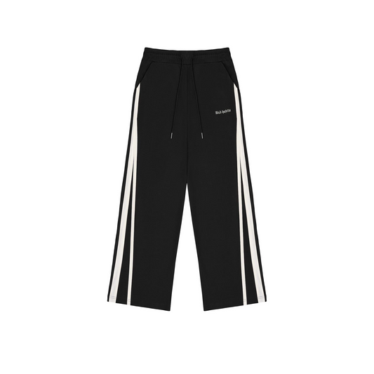 BLACK 3L TRACK PANTS