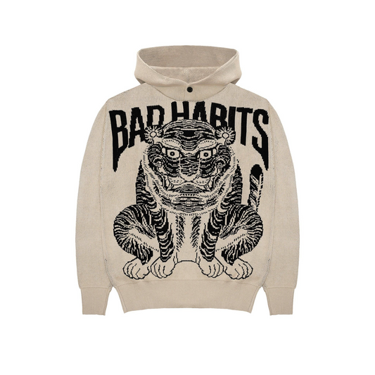 TIGER KNIT HOODIE