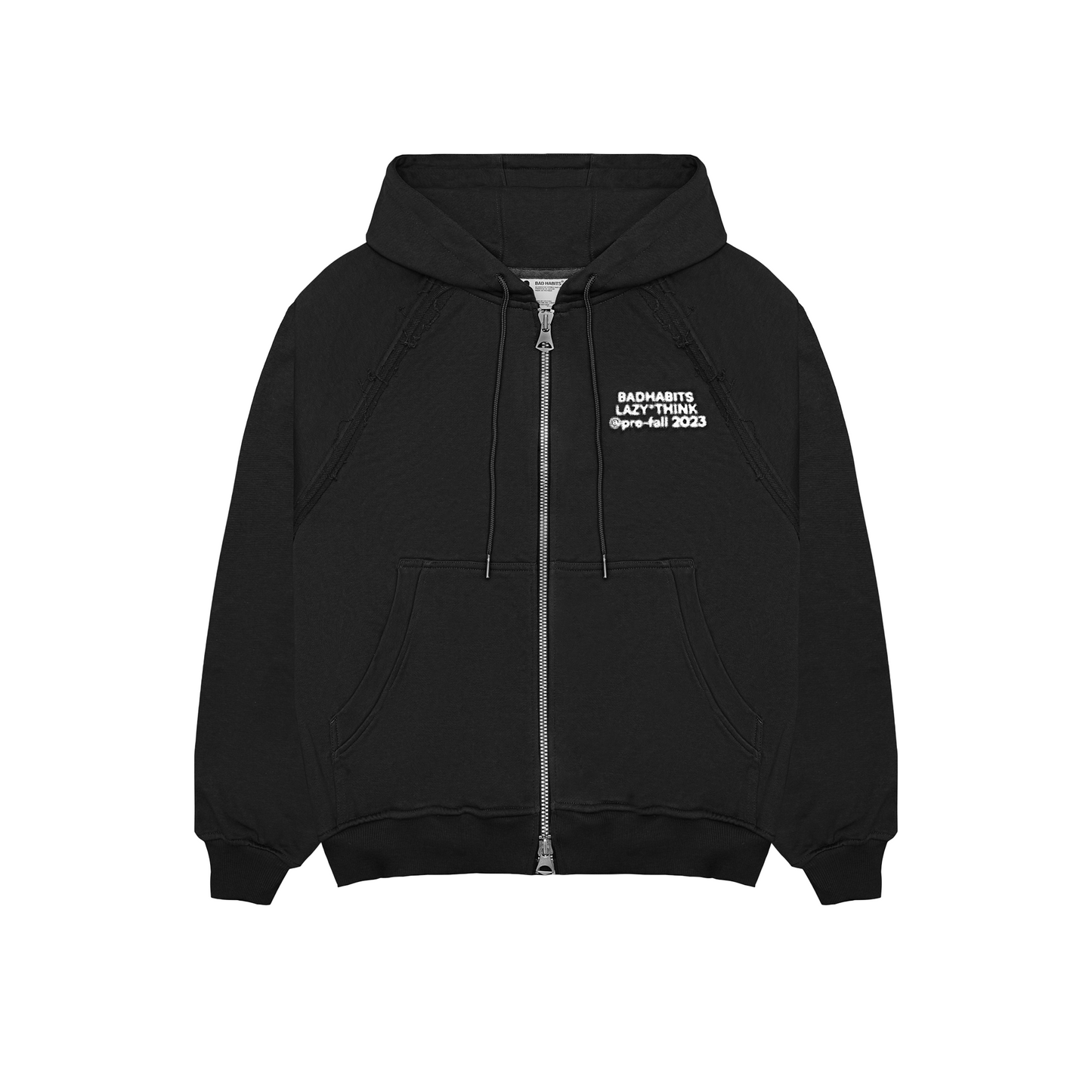 TOO BAD, TOO LAZY RAGPLAN HOODIE - BLACK