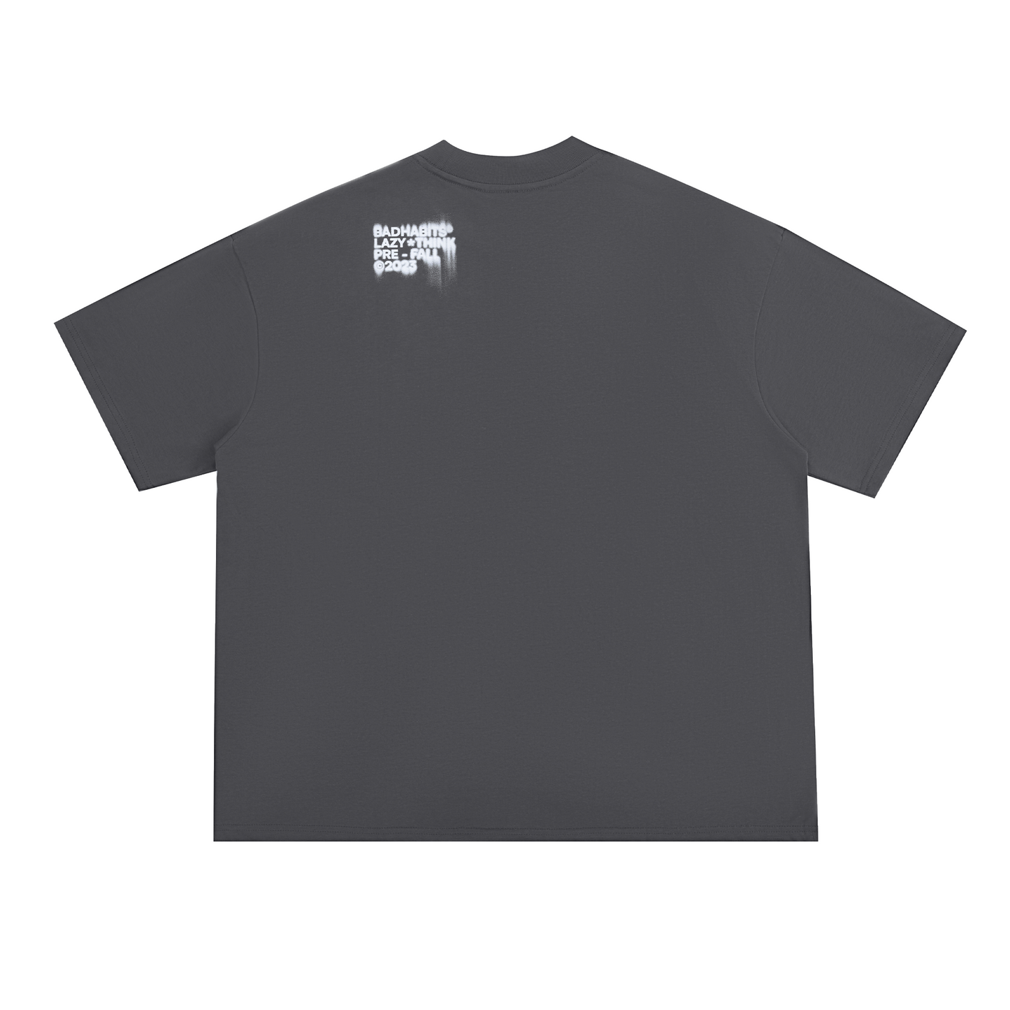 DEJAVU BOXY TEE - GRAY