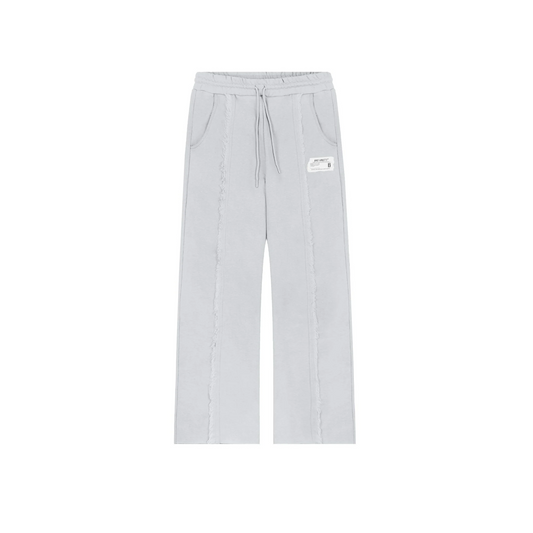 GRAY BAD DESTROYED SWEATPANTS