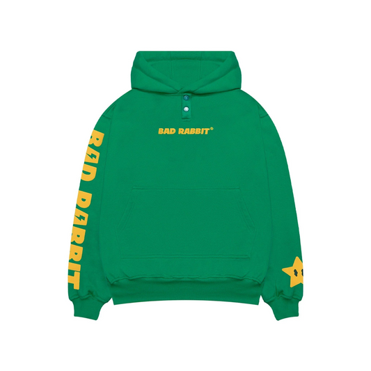 GREEN LUCKY STAR HOODIE 