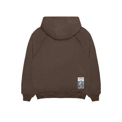 TOO BAD, TOO LAZY RAGPLAN HOODIE - BROWN