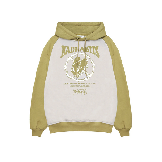 ESCAPE RAGLAN HOODIE - CARAMEL