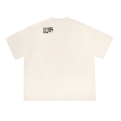 DEJAVU BOXY TEE - CREAM