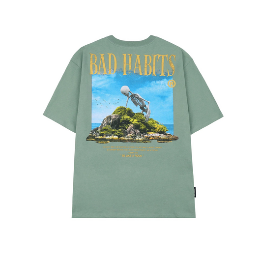 OLIVE B-ROCK ISLAND TEE