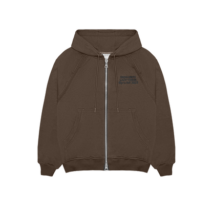 TOO BAD, TOO LAZY RAGPLAN HOODIE - BROWN