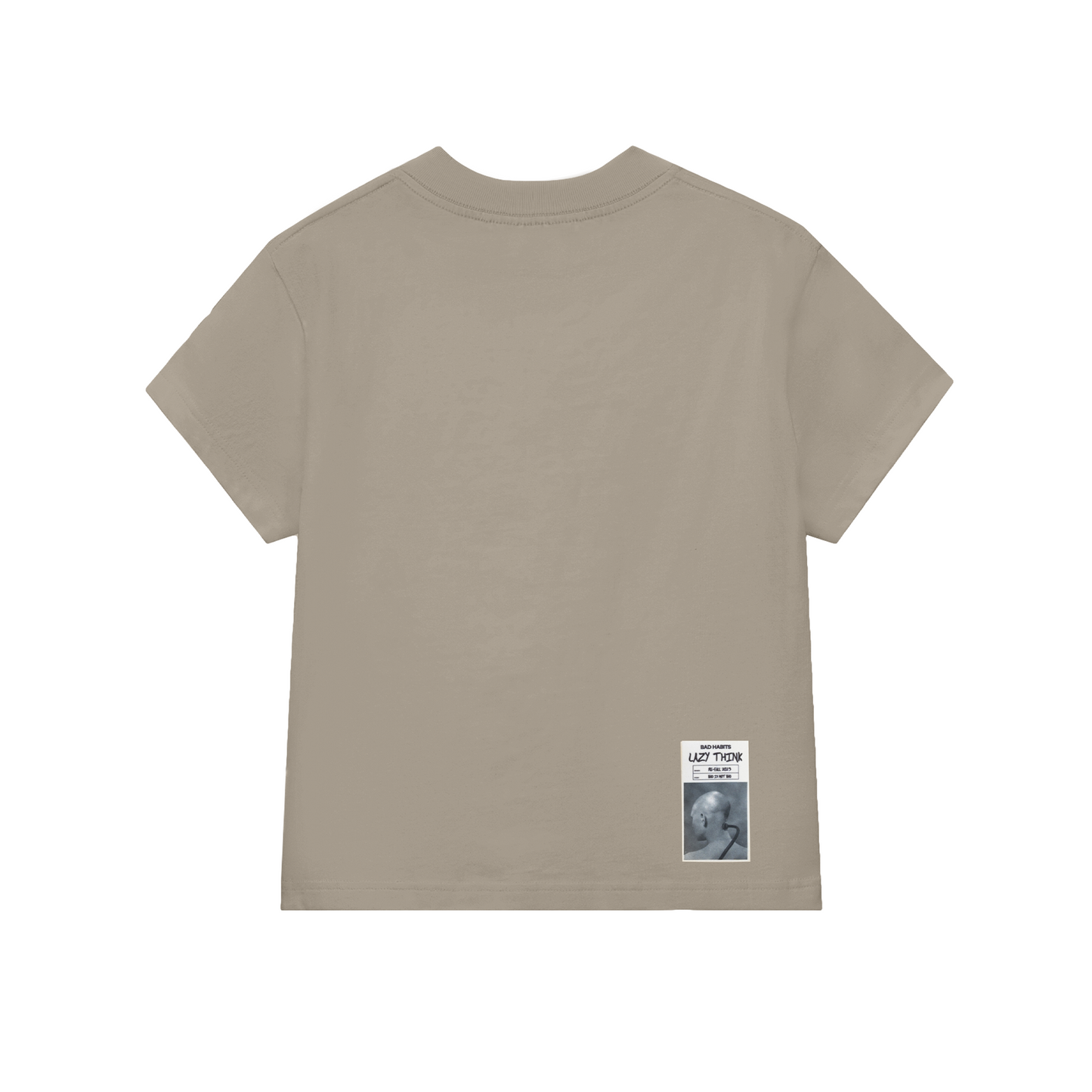 COFFEE COLOUR BAD & LAZY BABY TEE