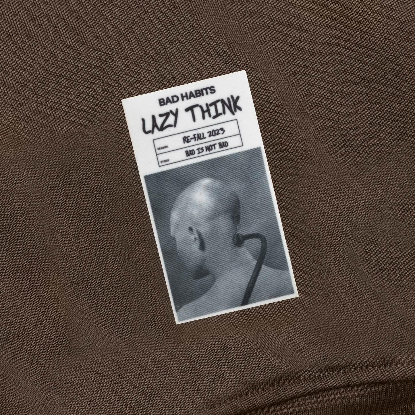 TOO BAD, TOO LAZY RAGPLAN HOODIE - BROWN