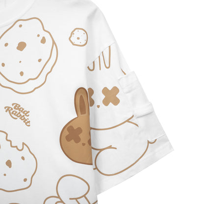 WHITE COOKIE RABBIT TEE