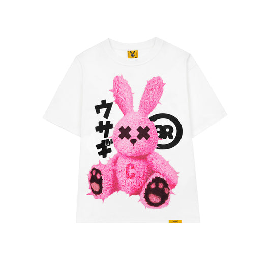 PINK RABBIT TEE - WHITE