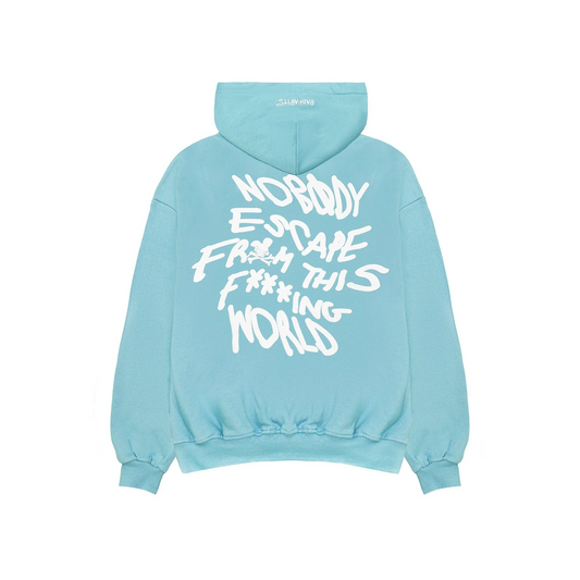 NOBODY HOODIE BLUE SKY 