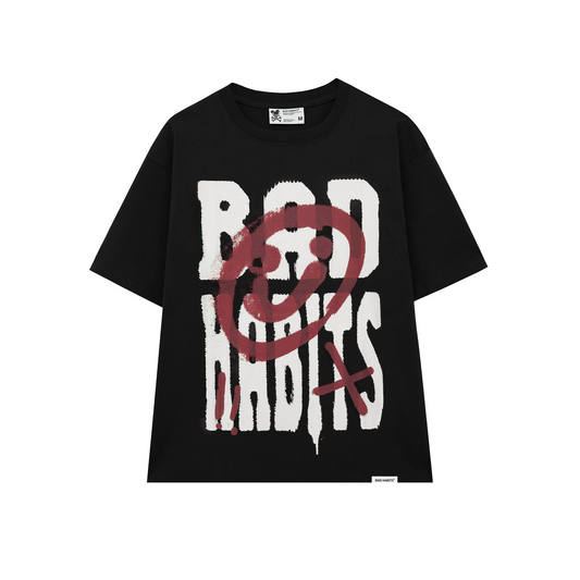 BAD SMILEY TEE - BLACK