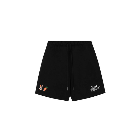 BLACK CARROT RABBIT SHORTS