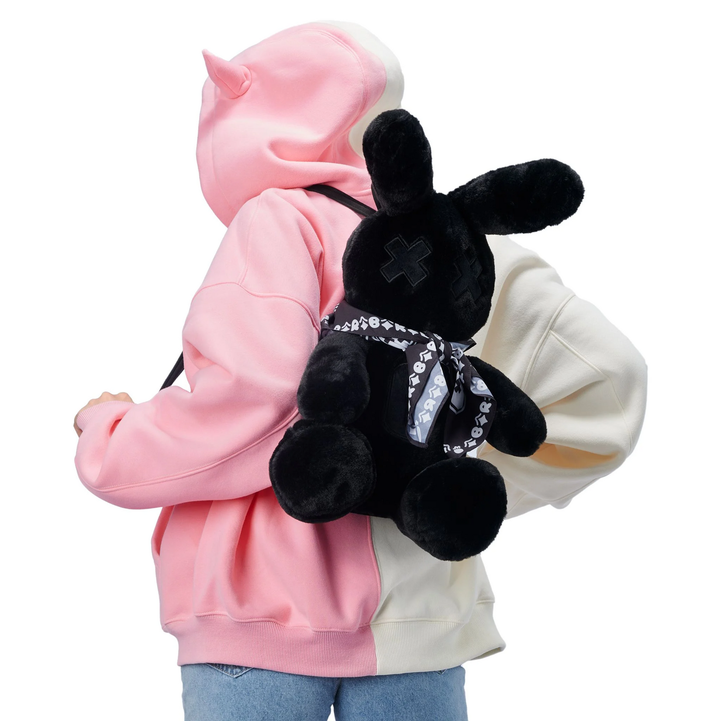 BLACK BABY RABBIT BACKPACK 