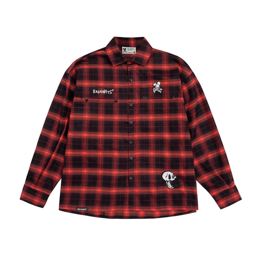 OLD SKOOL FLANNEL RED