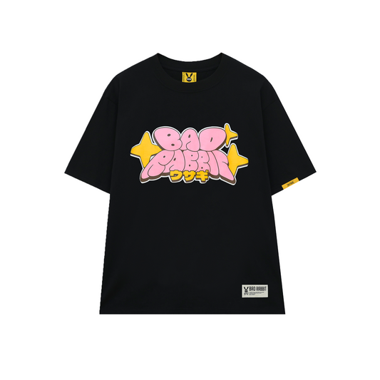 BLACK CARTOON TEE