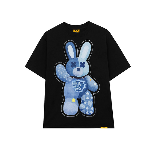 BLACK JEAN RABBIT TEE