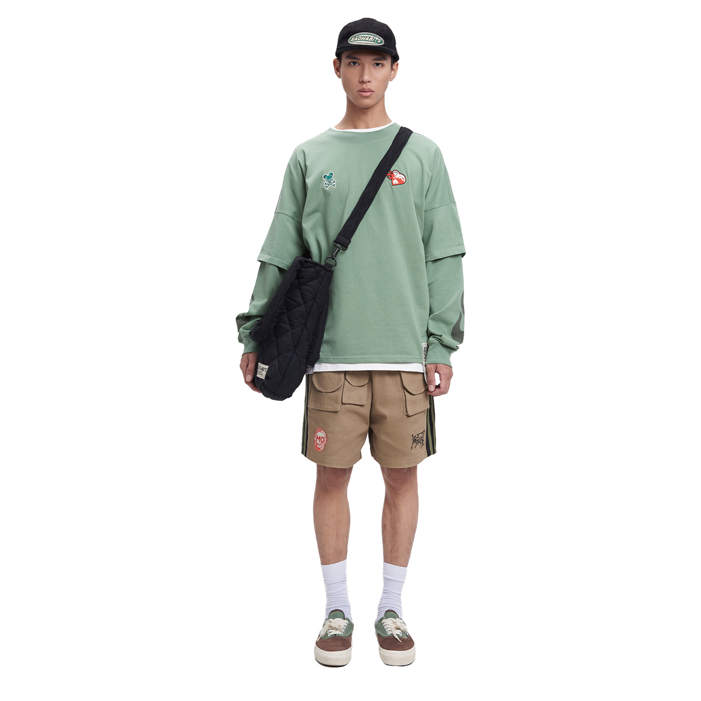 "Dream" MULTI POCKET SHORTS - BROWN